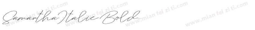 SamanthaItalic Bold字体转换